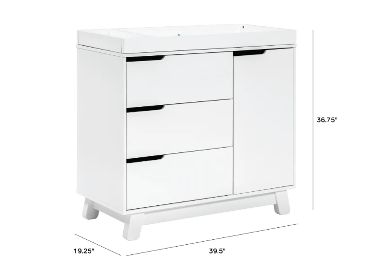 Hudson 3-Drawer Changer Dresser - Image 35